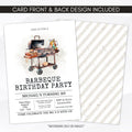 Modern Barbeque Birthday Party Invitation